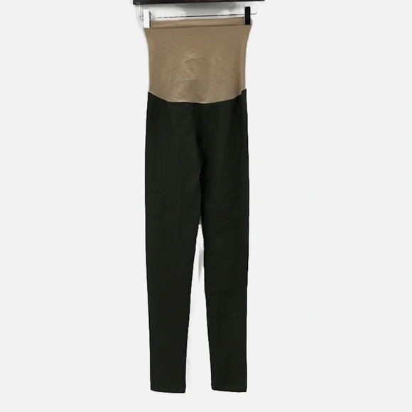 David Lerner New York Maternity Leggings in Olive - NEW - Size Small - Picture 2 of 10